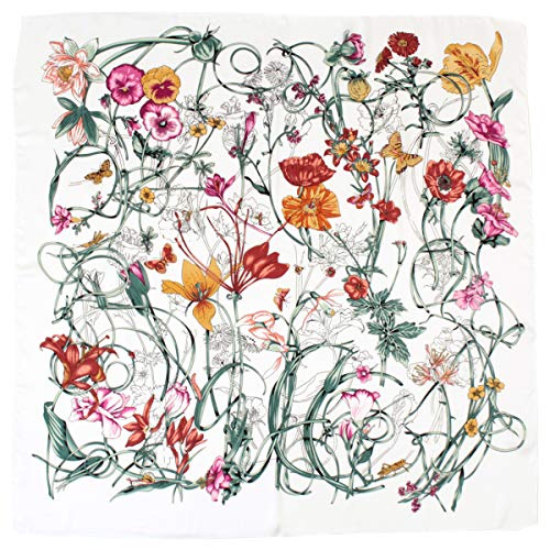 [ストール専門店LALA Boutique] スカーフ レディース ネッカチーフ 90*90cm 正方形 フェイスカバー uv 冷感 ヘアバンド 夏用 薄手 春 夏 バンダナ 紫外線 冷房 対策 38-B-type