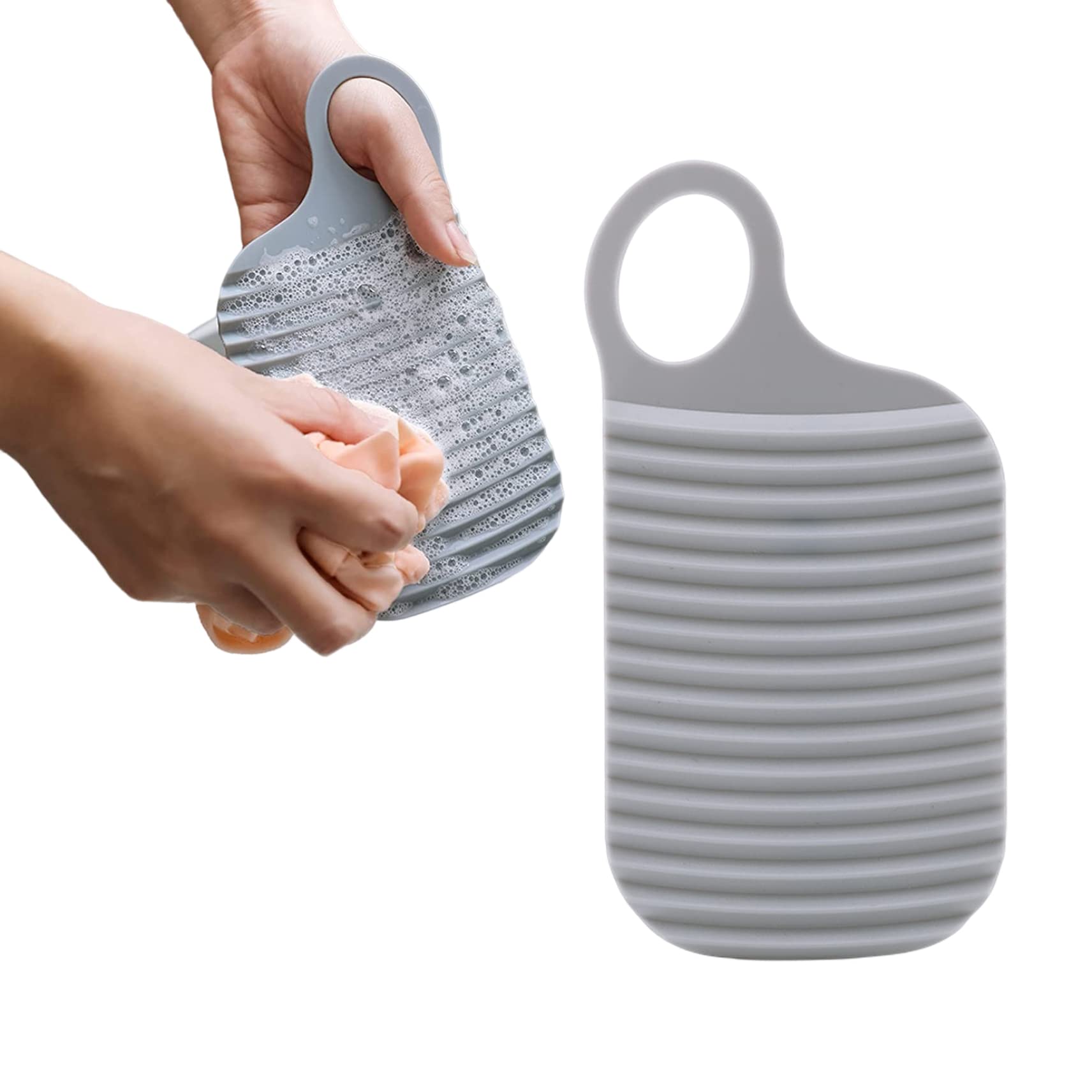 fkngcp Mini Washboards Thicken Hand Washing Wash Board Handheld Washboard for Clean Laundry Cloths 2PCS Grey