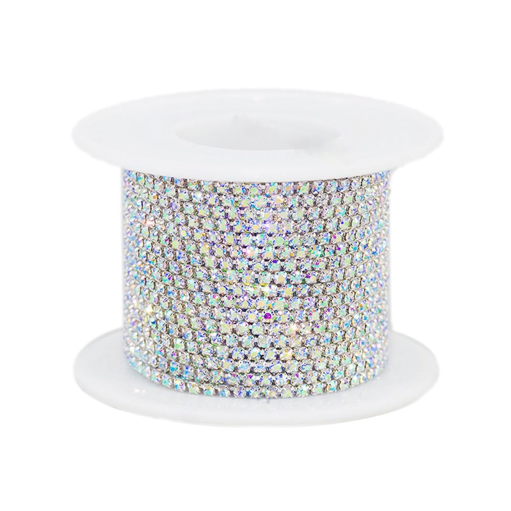 Cinta de strass para manualidades brillantes y costura de vestidos de fiesta