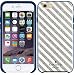 Kate Spade New York Hybrid Hardshell Case Diagonal Silver White Cream Stripe for iPhone 6 Plus & 6S Plus 5.5" (Not compatible with iPhone 6/6S 4.7" Verison)
