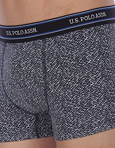 Image of U.S. Polo ASSN. Men's I616 Elasticized Waist Printed Underwear Trunks - Pack of 1