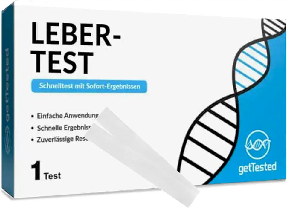 Warum gehen Männer seltener zum Arzt? 1 GetTested At-Home Lebergesundheits-Kit, Privater, Schneller Leberfunktionstest & Enzymtest, Praktisches und Zuverlässiges Testkit für Zuhause