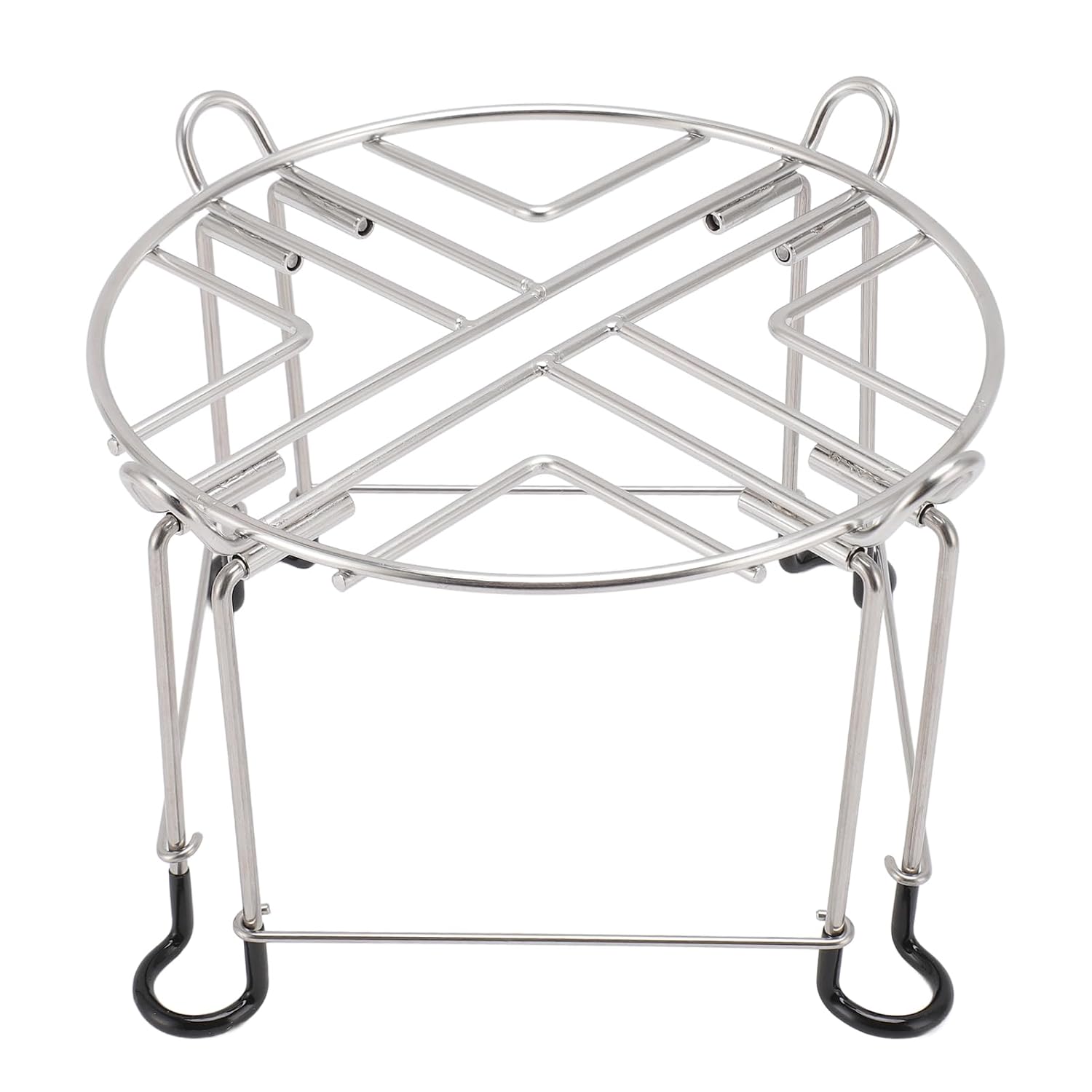 Water Filter Stand Extra Tall, Elevated Dispensing Support Base for Kitchen Office 304 Stainless Steel Polished Silver 9.3 Inch Tray 6.1 Inch Leg Height 1 Pack