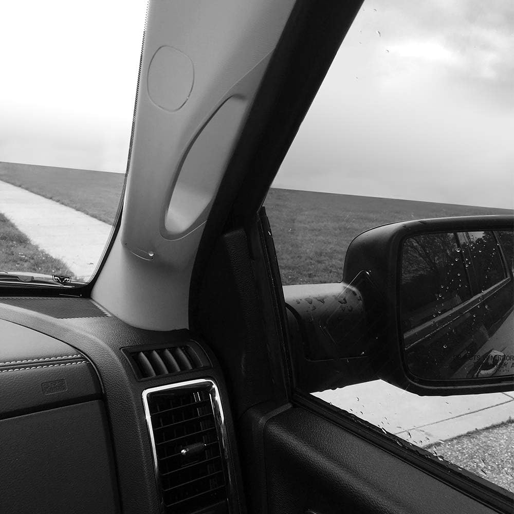 A Pillar Plastic Grab Handle Trim Molding 2002-2010 Compatible for Dodge Ram 1500/2003-2010 Ram 2500 3500 Pick Up Front Right (Passenger Side) Windshield Post Trim Beige 1TE74TL2AA, 5GR28TL2AE