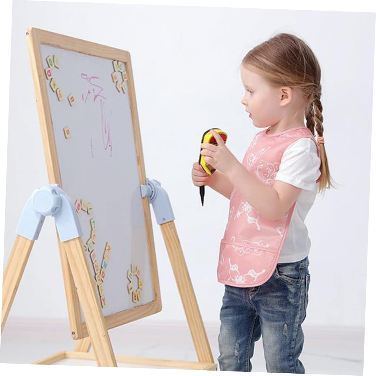 Toyvian 5 Pezzi Bambino Che Mangia Bavaglino Estate Abiti Lavoro Vernice Grembiule Grembiule Del Bambino Per Bambini Bambini Pittura In Poliestere