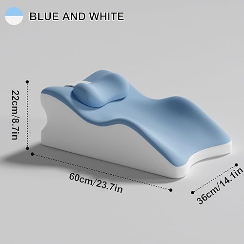 Miniatura 2 de Almohada de espuma viscoelástica de contorno  Almohada de apoyo cervical para aliviar el dolor de cuello, almohada ergonómica ortopédica para dormir