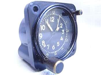 Amazon.co.jp: 米軍用航空機コックピットクロックウォルサム。手