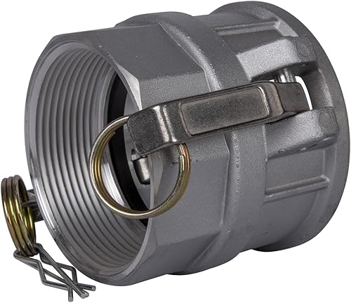 Miniatura 16 de 2 piezas de aluminio Camlock (1 pulgada D) accesorios de manguera de leva y ranura, accesorios de bloqueo de leva, acoplador hembra x rosca NPT