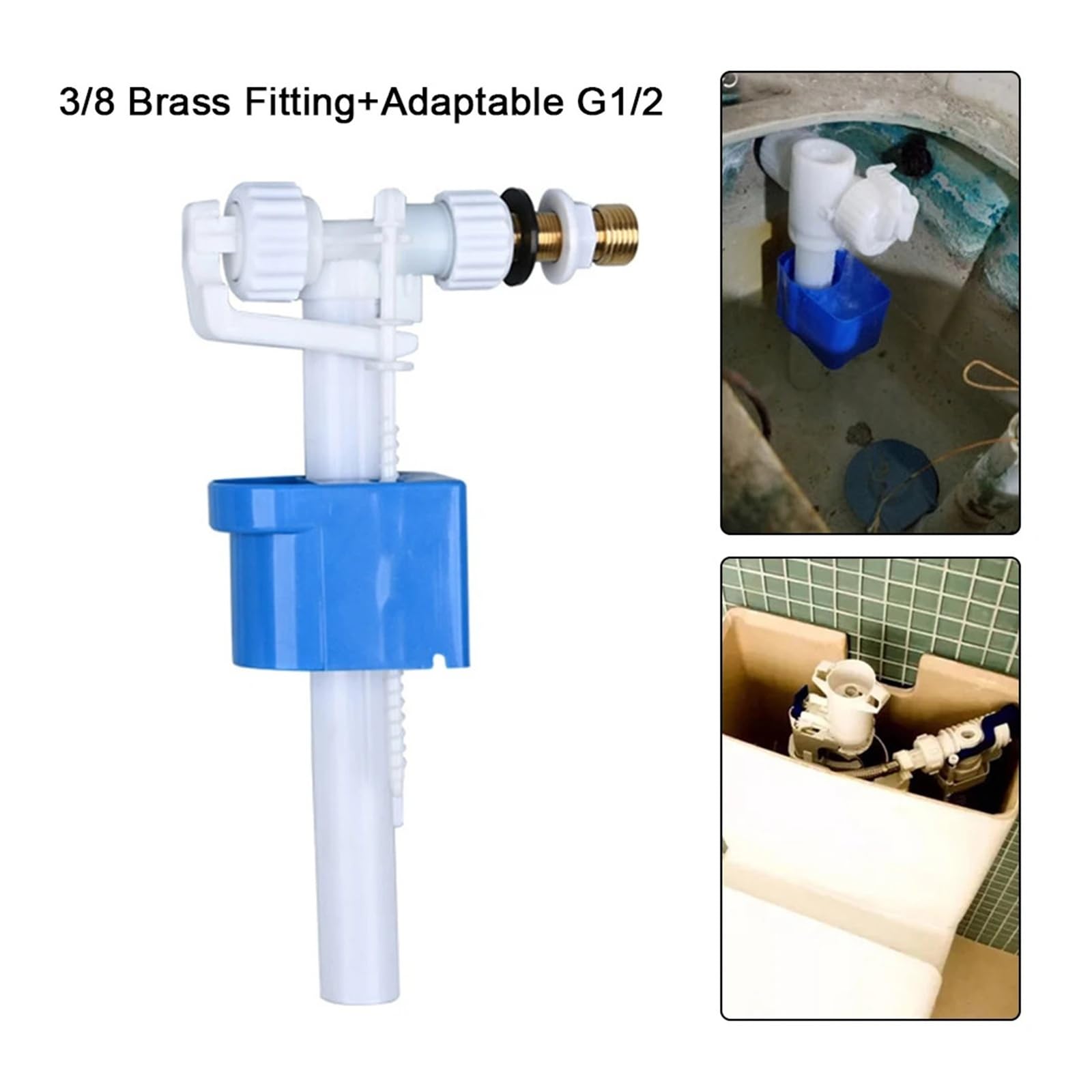 Fluxómetro manual para inodoro Válvula De Llenado Cisterna, Accesorios For Tanque Agua Inodoro, Piezas Repuesto