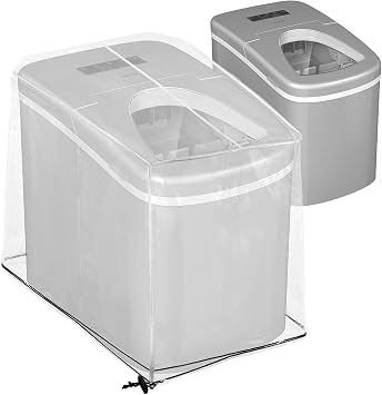 TUYUU Ice Maker Cover - Heavy Duty Portable Ice Machine Case & Waterproof Dustproof Bag - Protective Shield for Home Kitchen Countertop Appliances - Housewarming Gifts for Mom Family