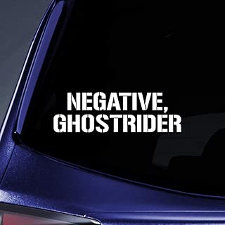 Bargain Max Decals Negative Ghostrider Sticker Decal Notebook Car Laptop 5.5" (White)