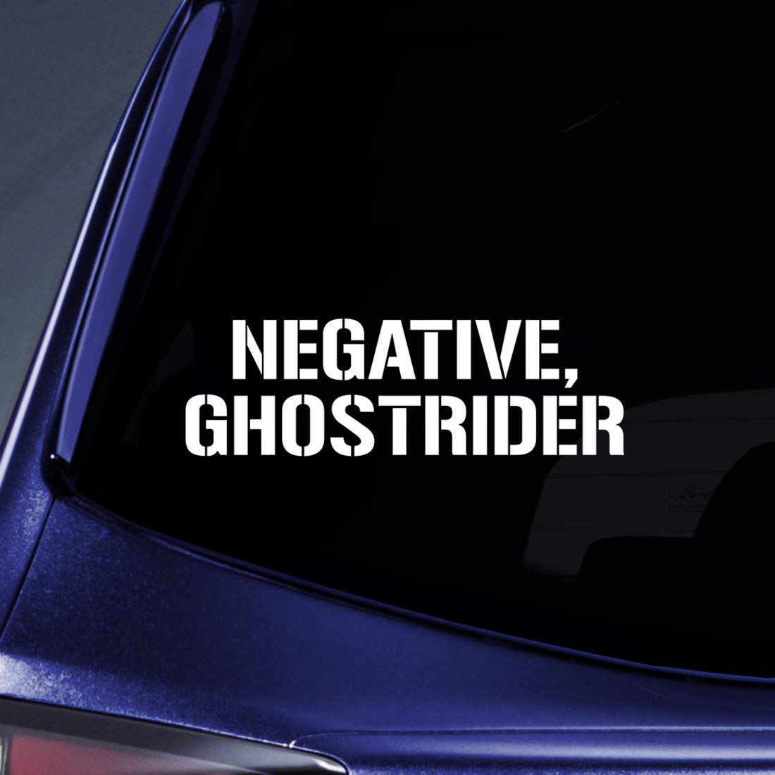 Bargain Max Decals Negative Ghostrider Sticker Decal Notebook Car Laptop 5.5" (White)