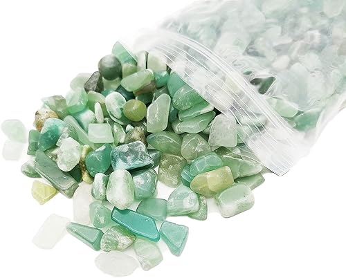 Miniatura 5 de 11.82 oz Surtido de cristales de cuarzo de aventurina verde, rocas y cristales caídos de aventurina verde