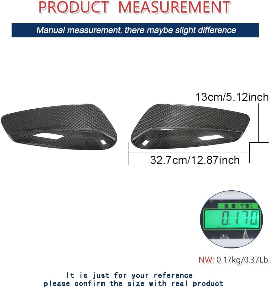 Dry Carbon Fiber Side Fender Vent Trims for Porsche 911 Carrera Turbo S GT3 Targa 2-Door 2019-2022 Side Air Fender Trims Factory Outlet