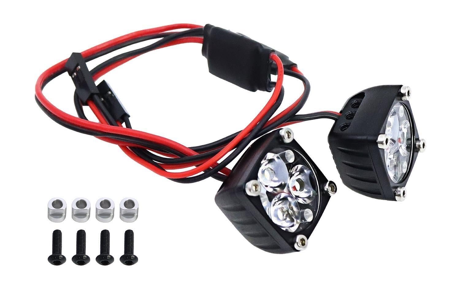 Reflektory LED RC Jasne Światła Offroad 2 Sztuki