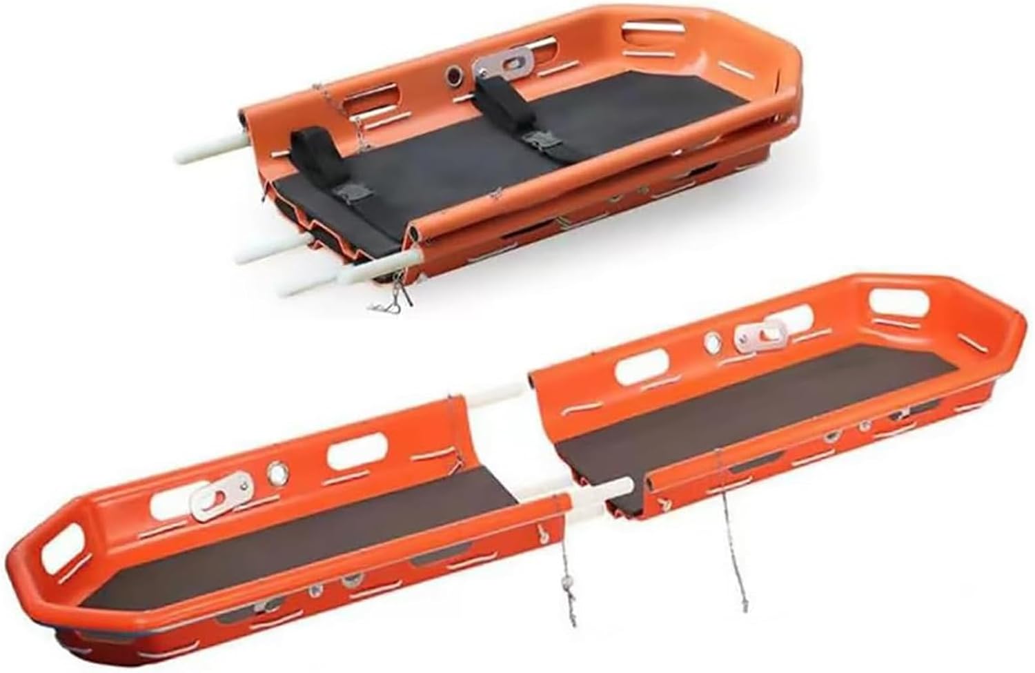 Helicopter Rescue Basket Stretcher, Aluminum Emergency Basket with Sling, Folding and Portable Design for Rapid Air and Ground Rescue