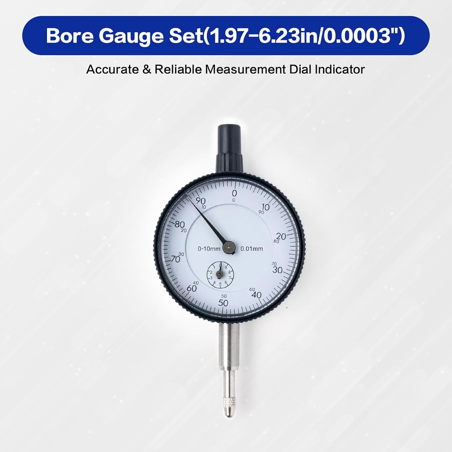 Measuring Extender Dial Bore Gauge Set 50-160MM （1.97"-6.23"）Indicator 0.01MM(0.0003") Resolution Internal Measure Cylinder Instrument