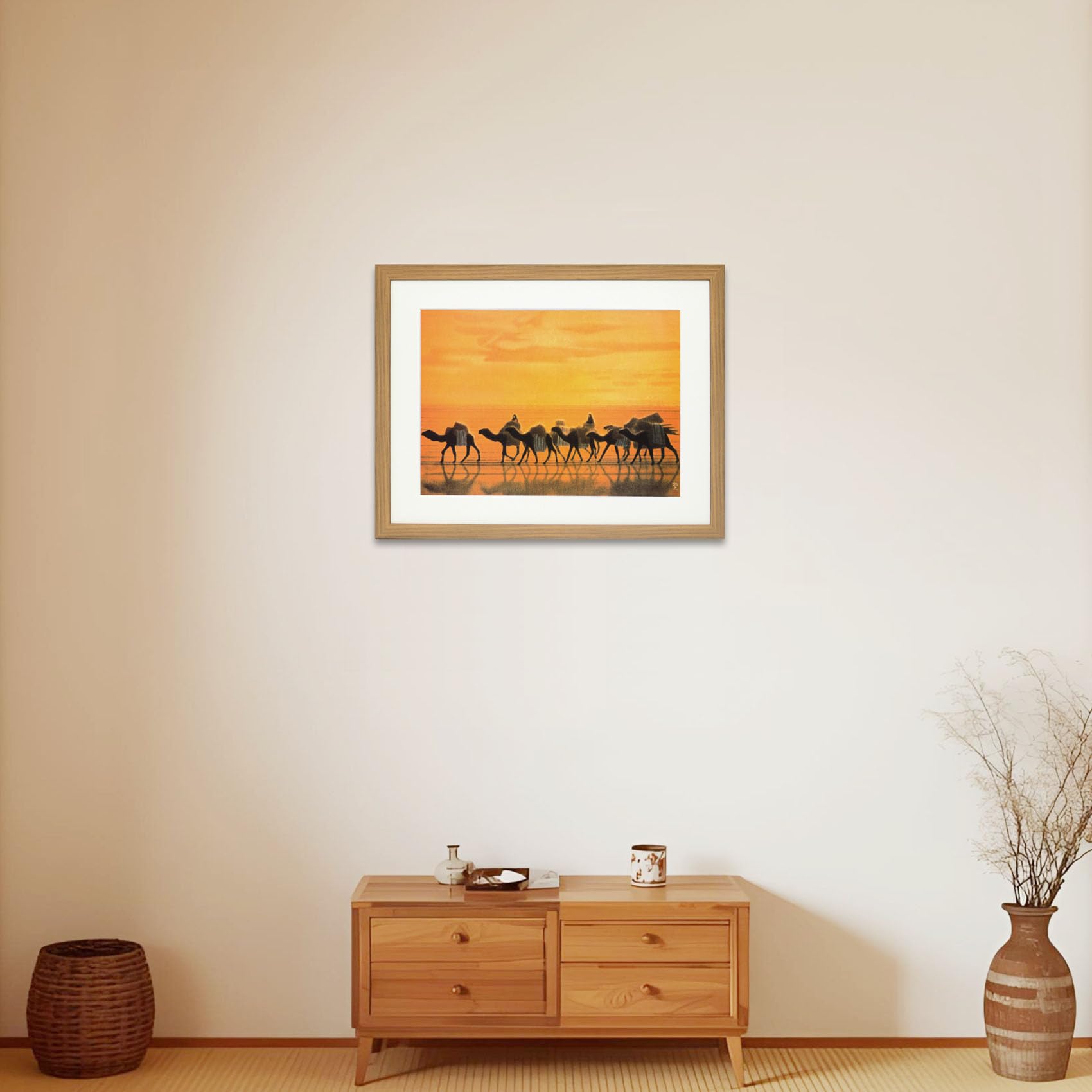 Amazon.co.jp: 平山郁夫「流沙浄土変」日本画 絵 絵画 風景画 アート
