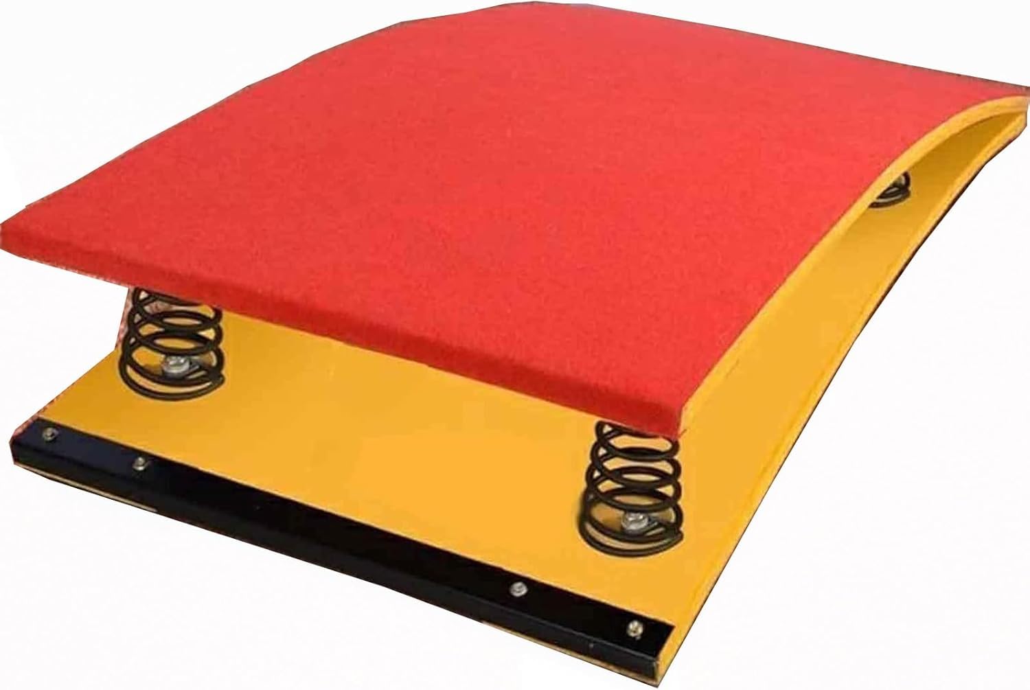 Generico Trampolino Elastico per Ginnastica, Resistente e Antiscivolo, Ideale per Volteggio e Allenamento su Trampolino (Rosso, 4 Molle (50 * 80 cm)).