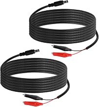2 PCS 5.5x2.1mm DC Plug Trail Camera Battery Power Cable Chew Proof Compatible with Stealth Cam,Muddy,Spypoint,Moultrie,Browning,Wildgame Innovations,Black Gate,Etc.,79"