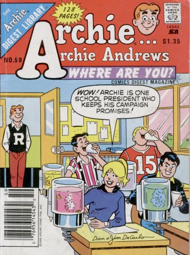 Archie Andrews Where Are You? Digest Magazine No. 59 (The Archie Digest ...