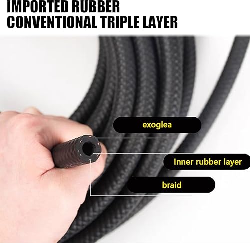 Miniatura 3 de 1 manguera de combustible para automóvil, 9.8 pies de diámetro interior, 0.62 pulgadas de diámetro exterior, 0.9 pulgadas, goma de nitrilo