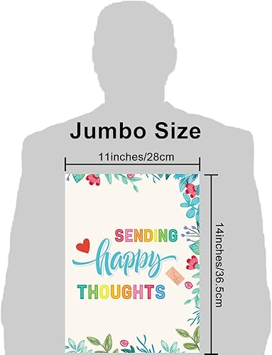 Miniatura 3 de Tarjeta de felicitación Jumbo Thinking of You con sobre A Big Huge Miss You tarjeta gigante de regalo para niños y niñas grande 14 x 22 pulgadas