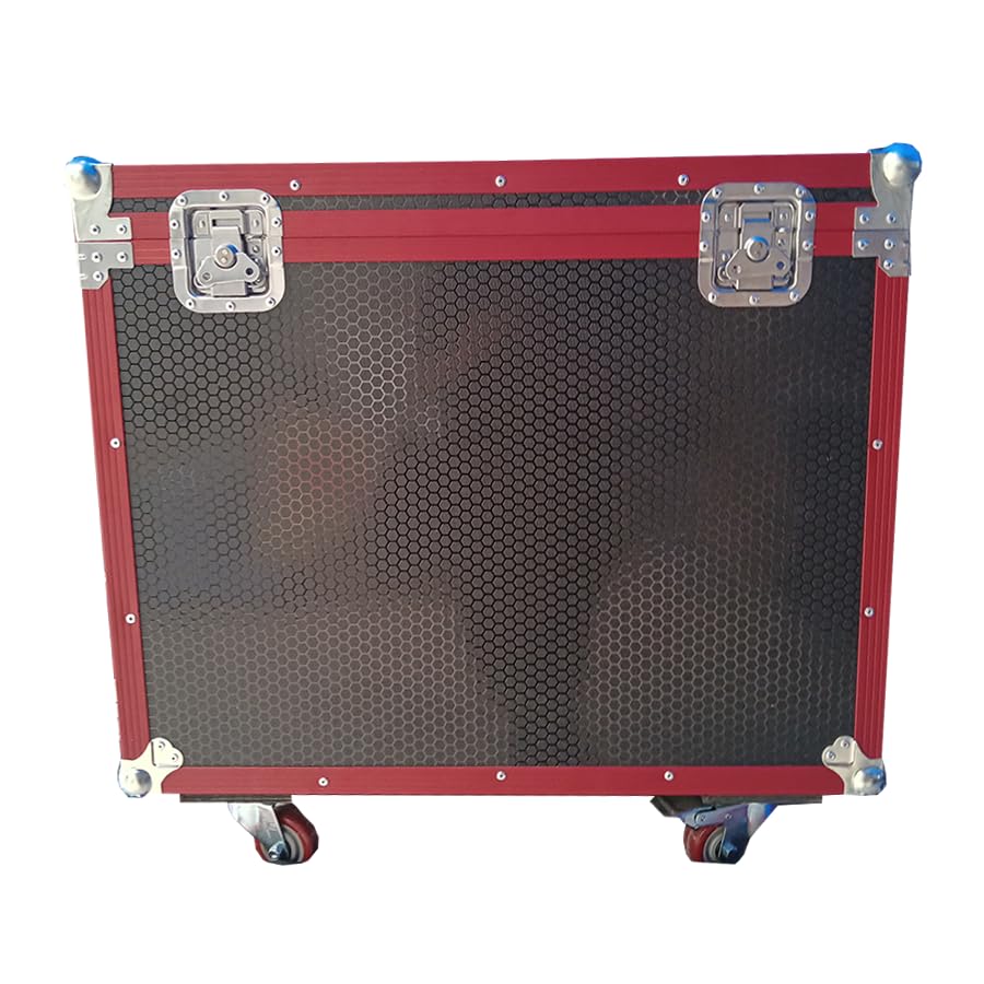 Colored Aluminum Frame Flightcase Airbox for Beam 7r 230W Common Model Moving Head Light DJ Disco Stage Led light Nightclub Party Case (Red)