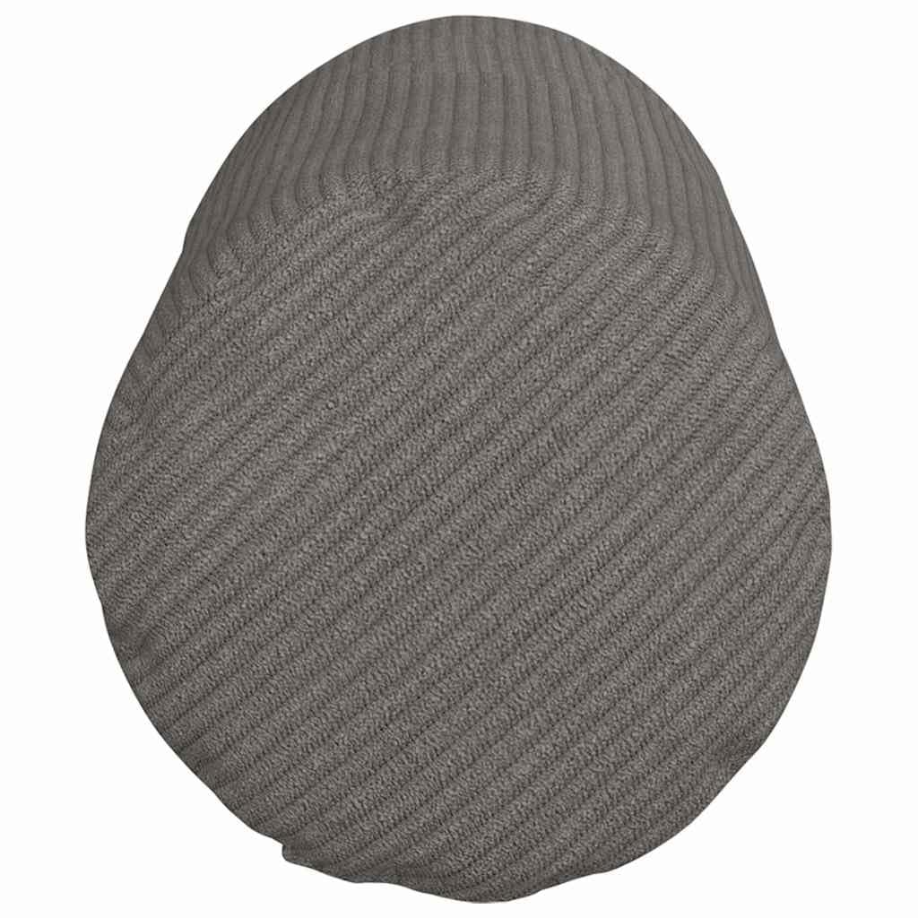 Poduszki bolster zestaw 2 szt., jasnoszare, Ø 15 x 40 cm, z miękkiego materiału sztruksowego, cylindryczne, do salonu, sypialni, komfort wewnątrz