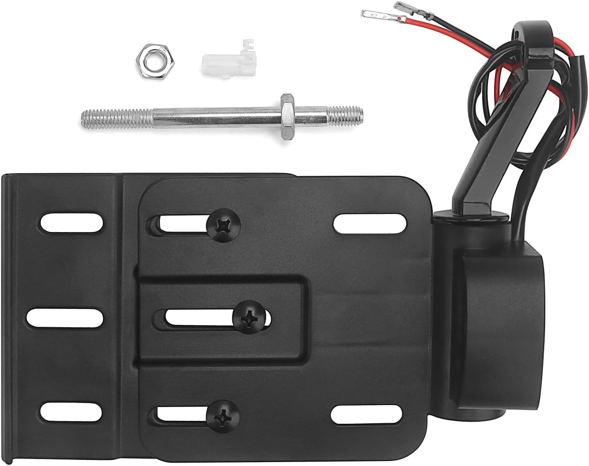 Motorcycle License Plate Holder Side Mount License Bracket for Harley Sportster XL883, XL1200, Dyna Low Rider FXDLS, Street Bob FXDB, Motorbike Number Plate Mount with Led (Black)