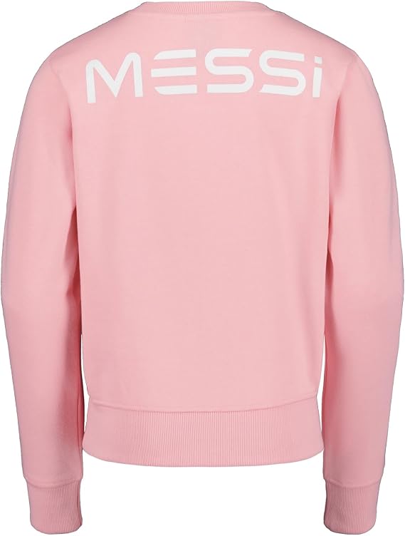 Messi Girls' Long Sleeve, Standard Fit Crewneck Sweatshirt, Comfortable Cotton Blend