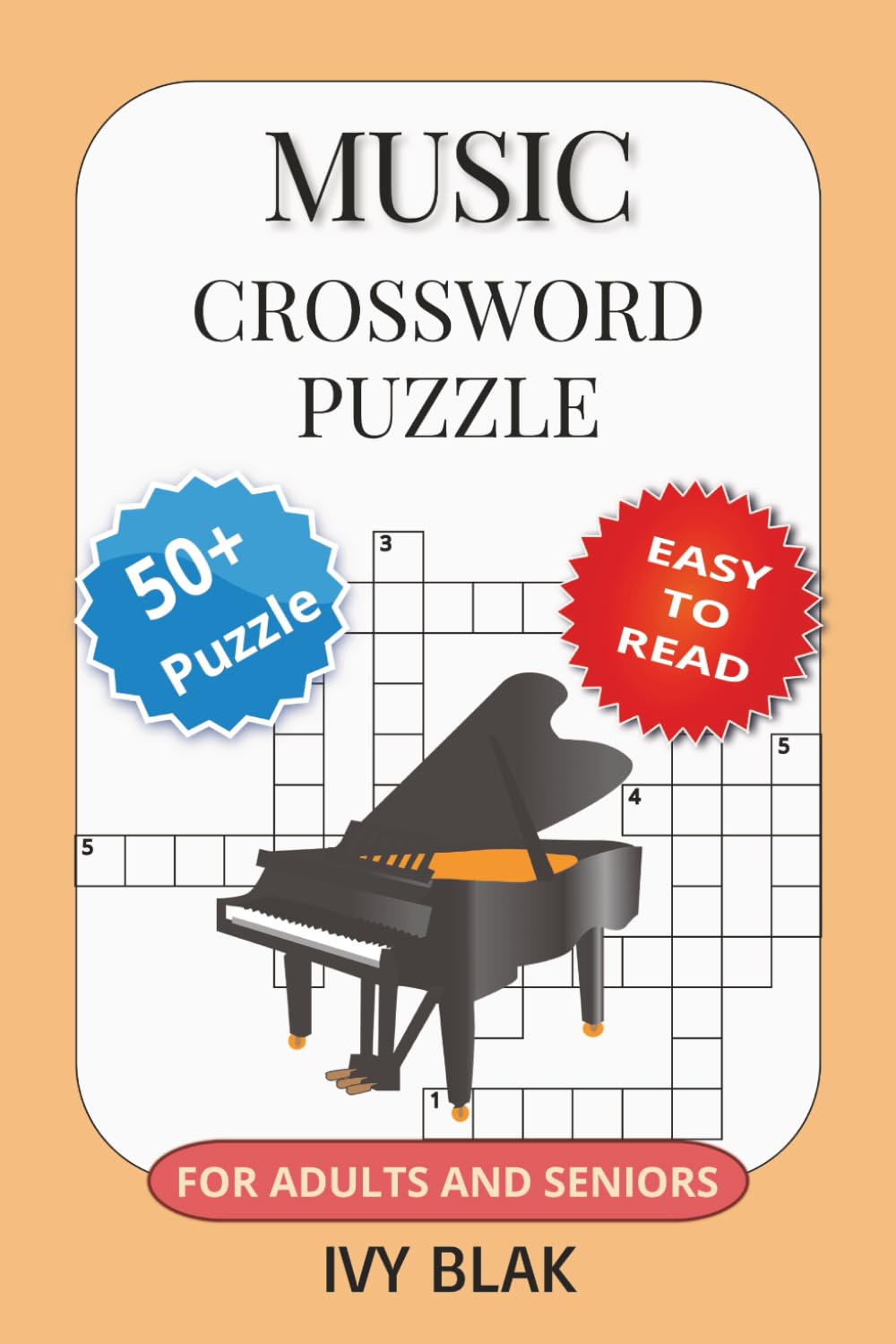 Music Crossword Puzzle Book: Music Crossword with Easy to Read Print about Music, Instruments, Composition and More 6x9 inches, 120 pages 60+ Puzzles ... Gift for Vacations. Holidays and Free Times