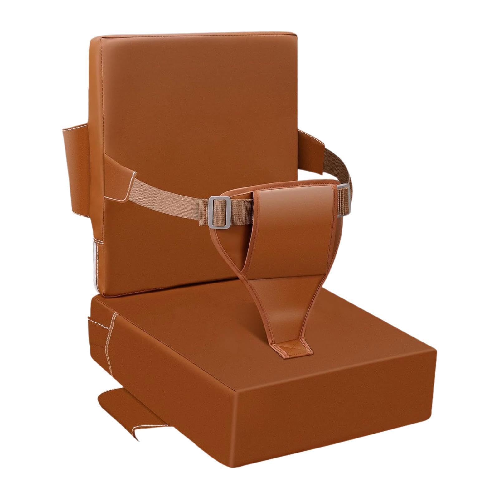CALANDIS™ Booster Seat for Dining Table Portable High Chair Seat Pad for Kids Children 32cmx36cmx10cm Orange | Feeding-image-13