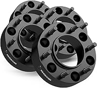 Vista 34 de Wheel Accessories Parts 4 adaptadores de espaciadores de rueda centrados en buje de 6x5.5 0.236x5.500 in 2.00 pulgadas de grosor 3.063 in Hub