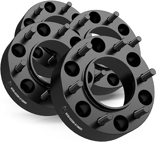 Miniatura 34 de Wheel Accessories Parts 4 adaptadores de espaciadores de rueda centrados en buje de 6x5.5 0.236x5.500 in 2.00 pulgadas de grosor 3.063 in Hub
