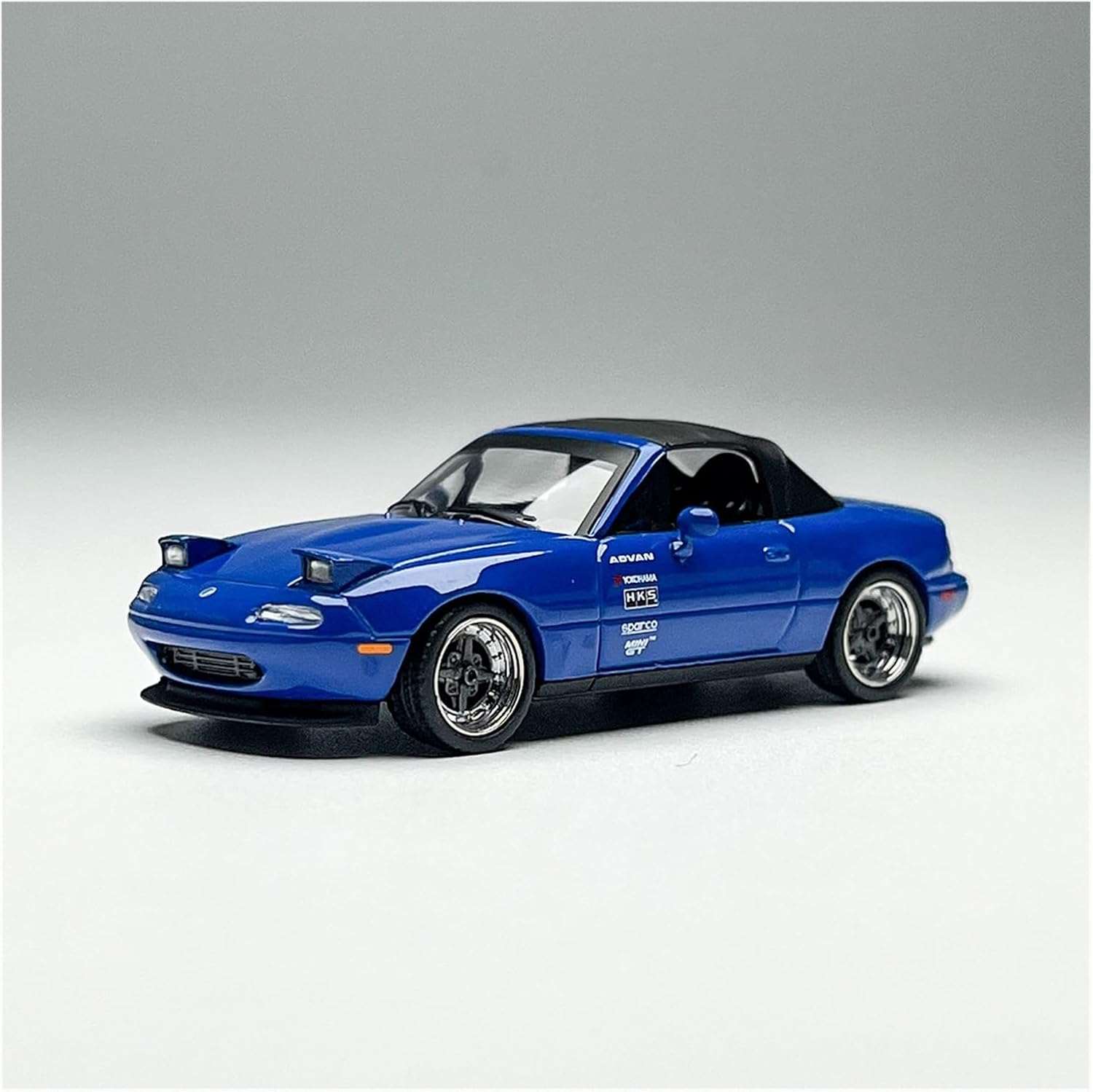 Model Toy Car 1:64 for Zoda MX-5 Blue Diecast Toy Car Collection Static Ornaments Gift