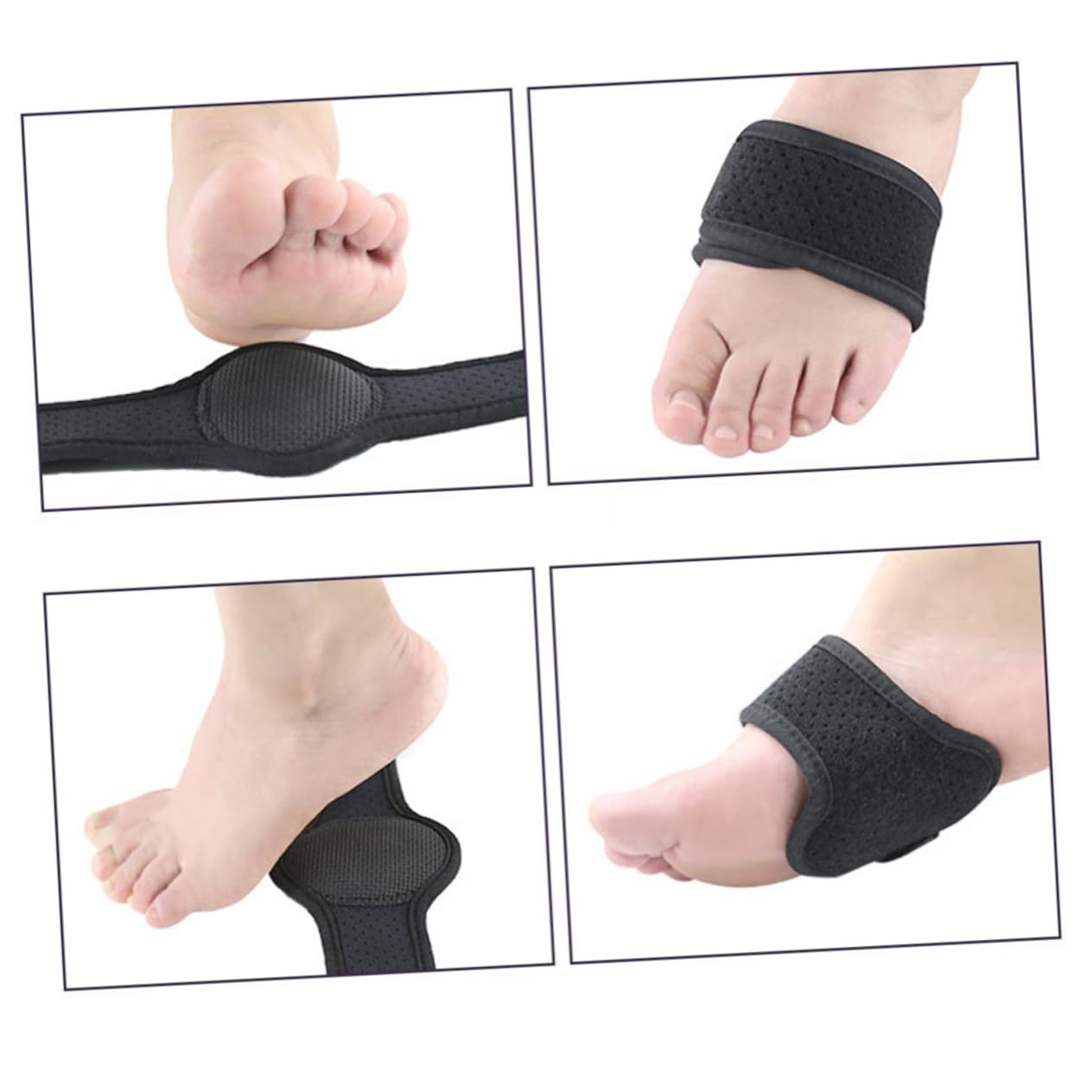 minkissy Flat Foot Arch Support Braces Arch Support Pads for Plantar Comfortable Insoles for Men Women