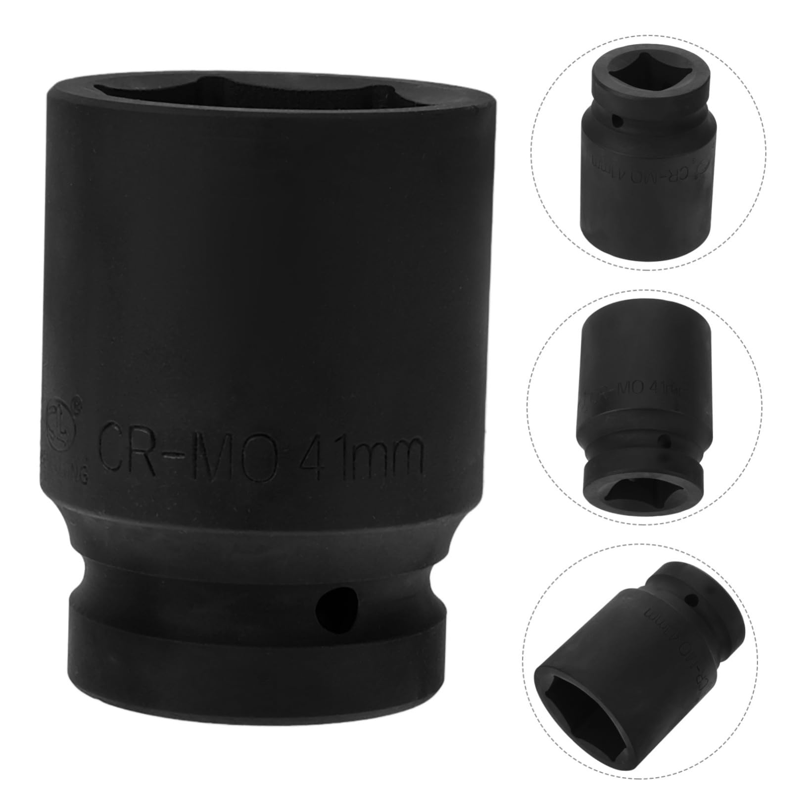 PRETYZOOM Chiave Bussola Pneumatico 1 Pollice in Acciaio Cromo-molibdeno, Design Doppia Testa 6 Punti Resistente alla Deformazione per Riparazione Auto