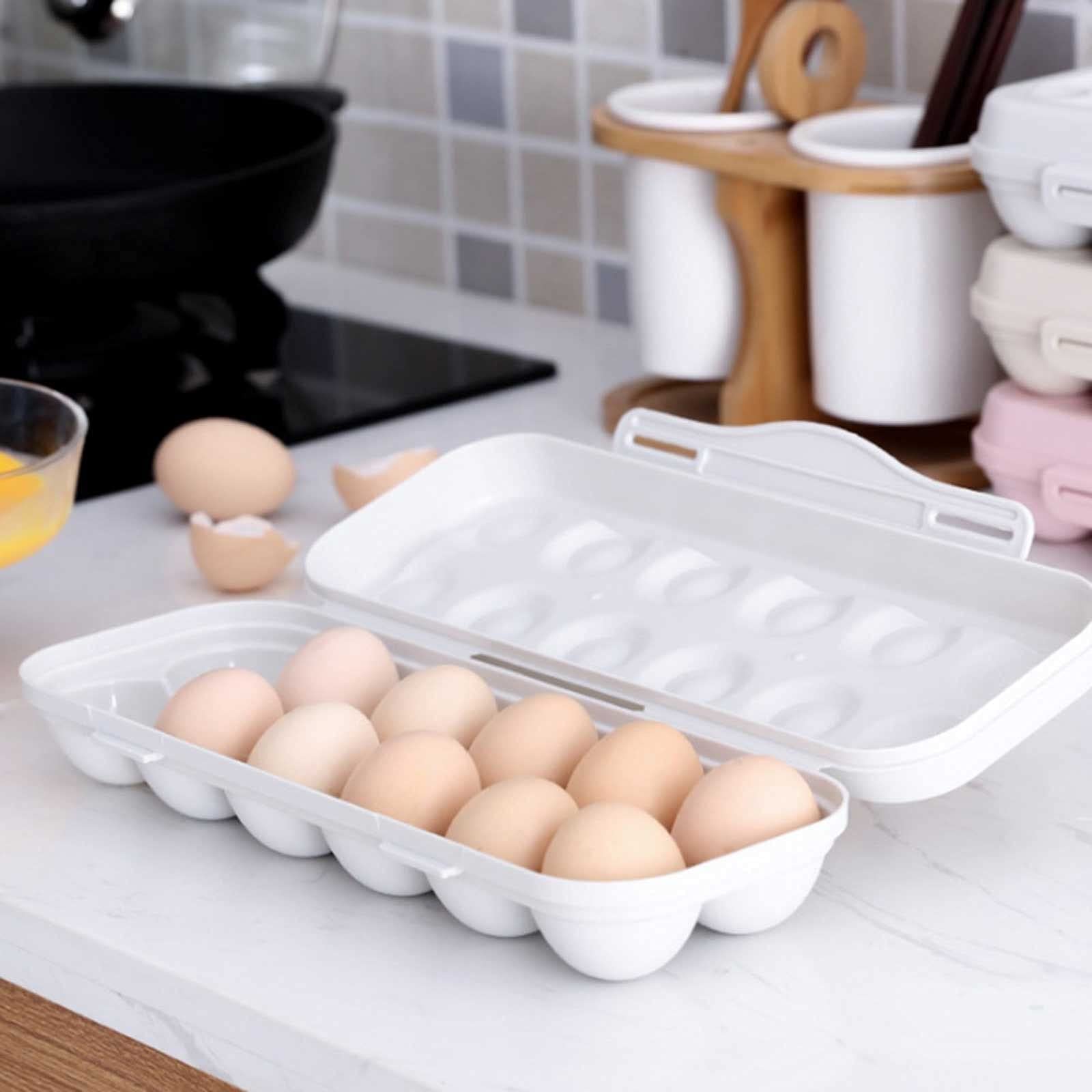Schwimmende Wandregale Eierablage Halter Aufbewahrungsbox Rack für Kühlschrank Container 12 18 Grid Home Organisation Küche