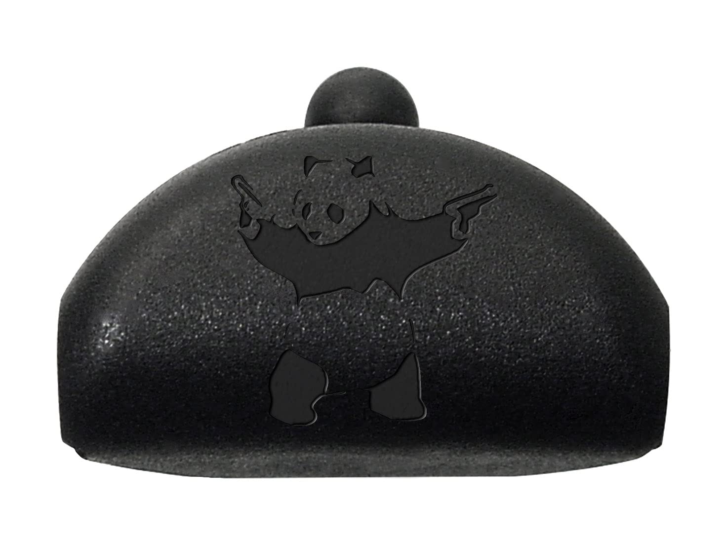 NDZ Performance Grip Frame Plug for Glock Gen 4-5 Models 17 19 22 23 24 31 32 34 35 9MM .40 S&W .357 SIG Laser Engraved Polymer in Black - Panda with Guns