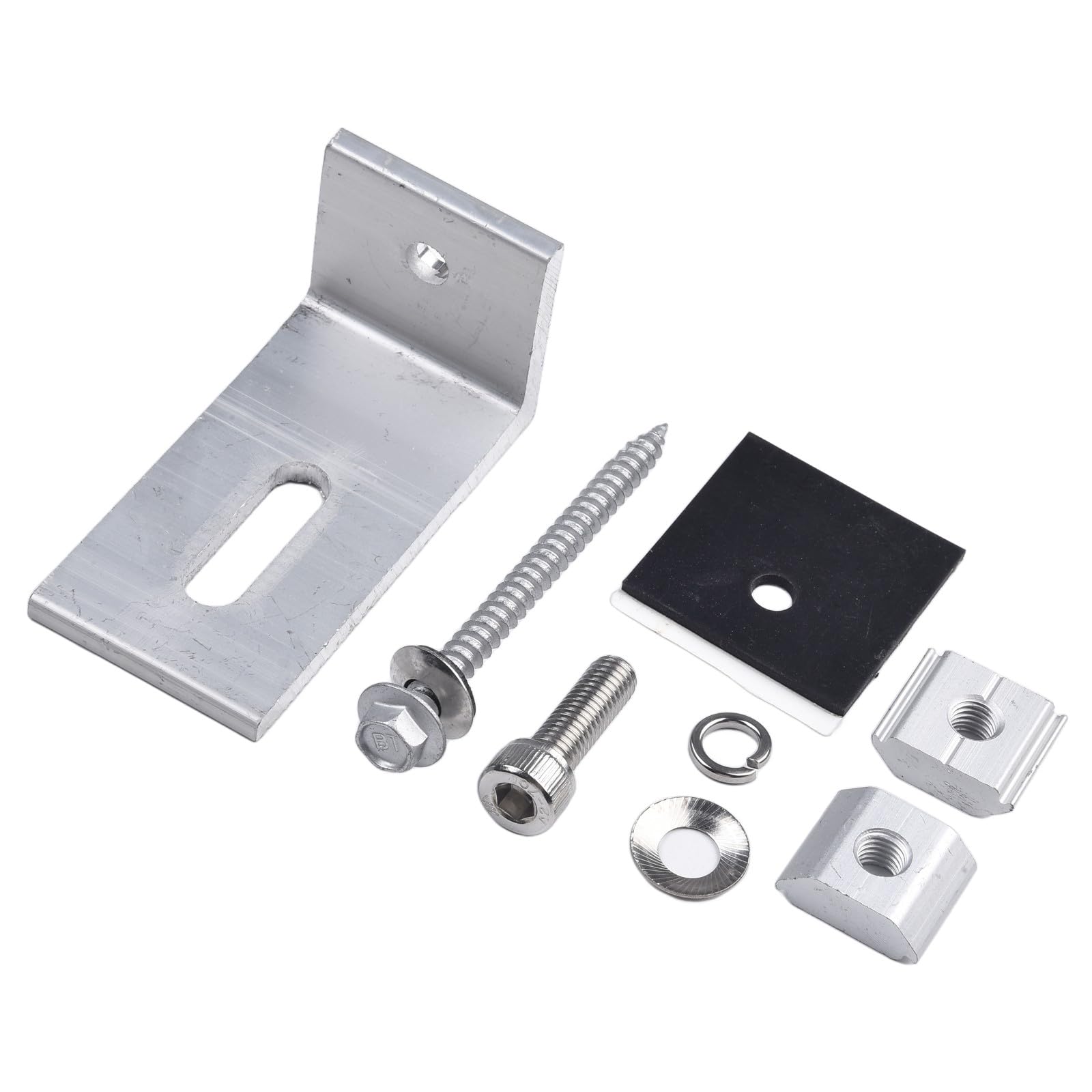 Bket de montaje de panel solar para techos Ched, soporte de techo de aluminio ajustable para techos de estaño, soporta rieles de 33-68 mm de altura, estructura de aleación resistente a la