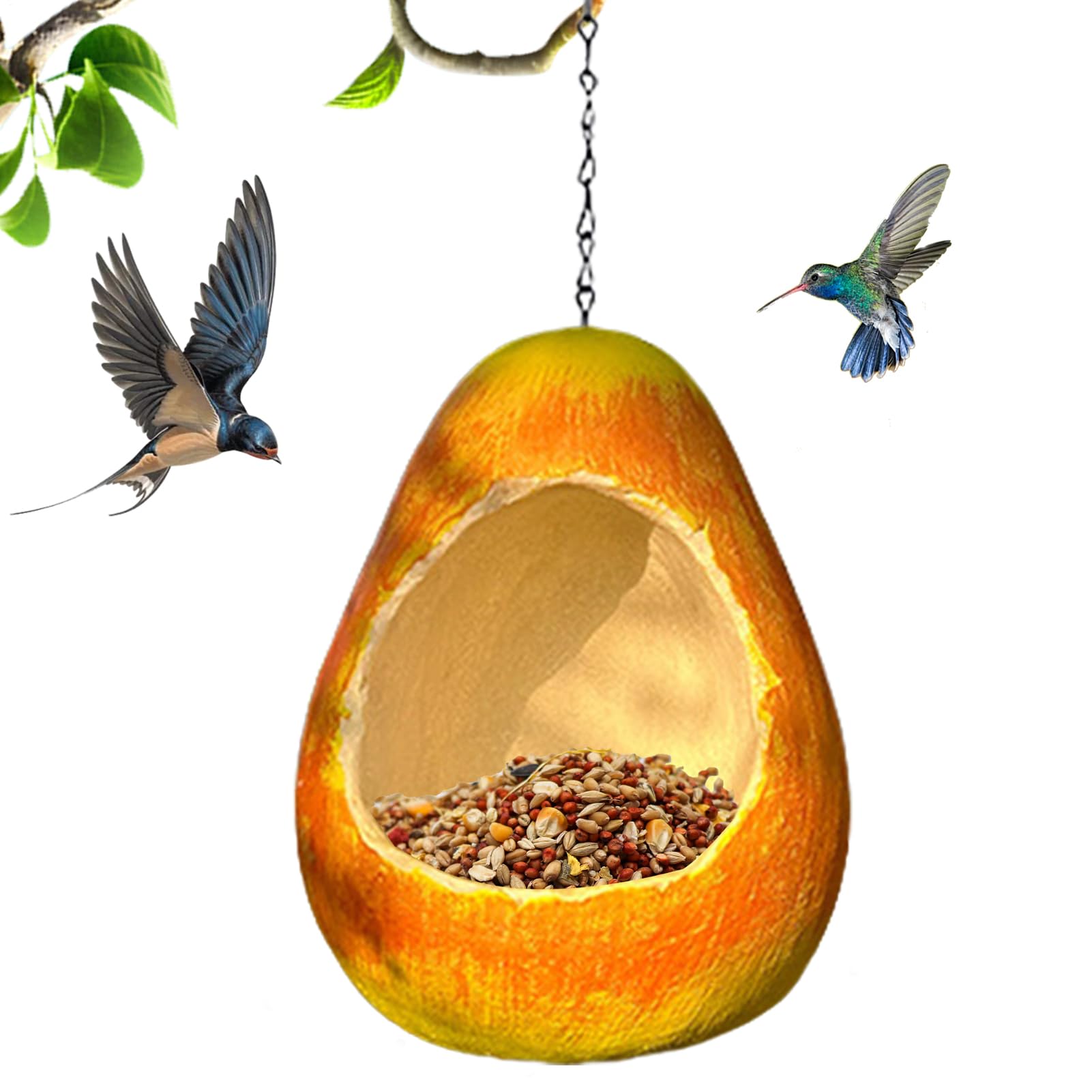 Mangeoire à Oiseaux en Forme de Fruits pour jardin et pont extérieur