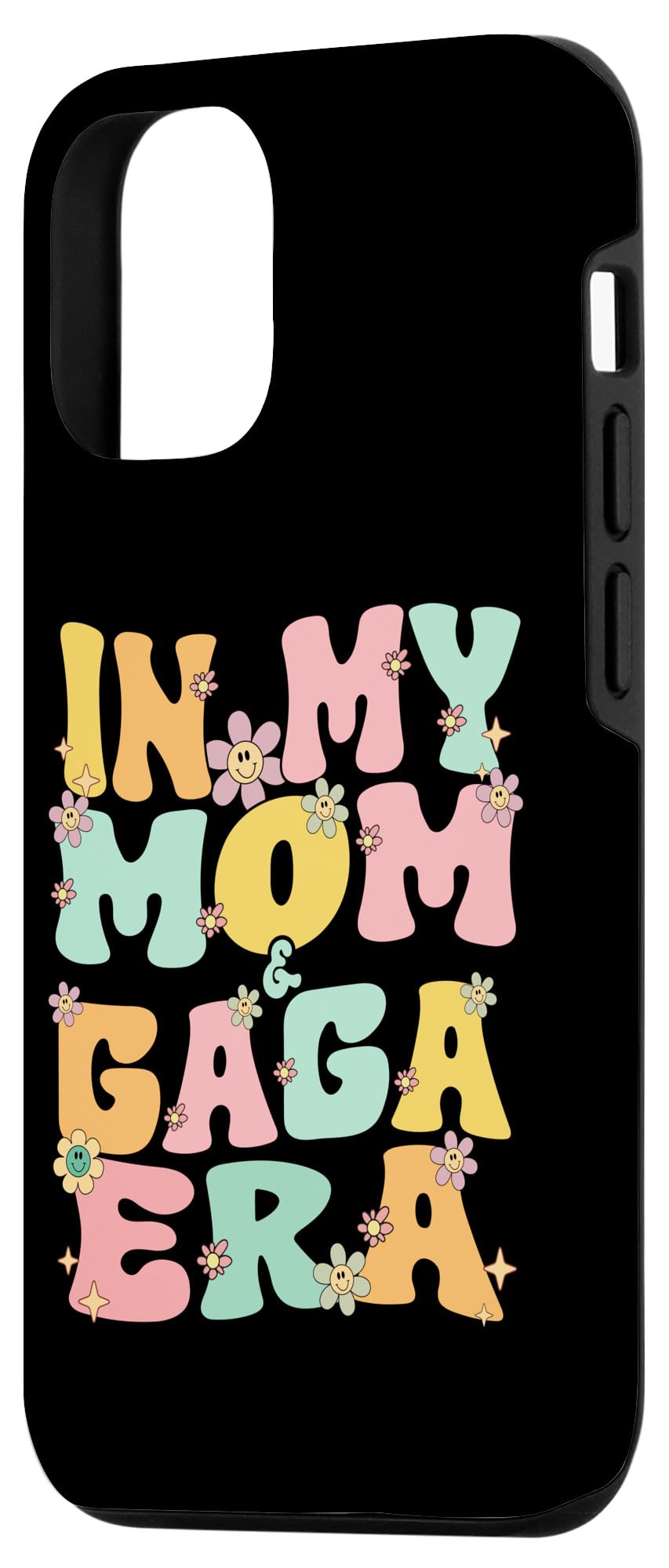 iPhone 15 In My Mom And Gaga Era Groovy Mom And Gaga Grandma Christmas Case - Image 2