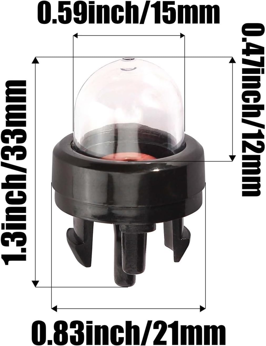 20Pcs Primer Bulb Fit for 188-512-1 3587952 3587958 35879158 35879516 BL100 BL150 P4018AV P4018AV-BH WT3100 PP031 PP033 PP035
