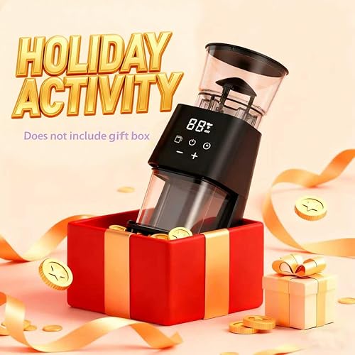 Miniatura 2 de Molinillo de café cónico con panel táctil, molinillo de granos de café ajustable con 30 ajustes de molienda, 2-12 tazas para expreso, café de prensa