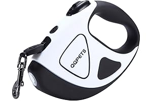 Retractable Dog Leash with Built-In LED Flashlight