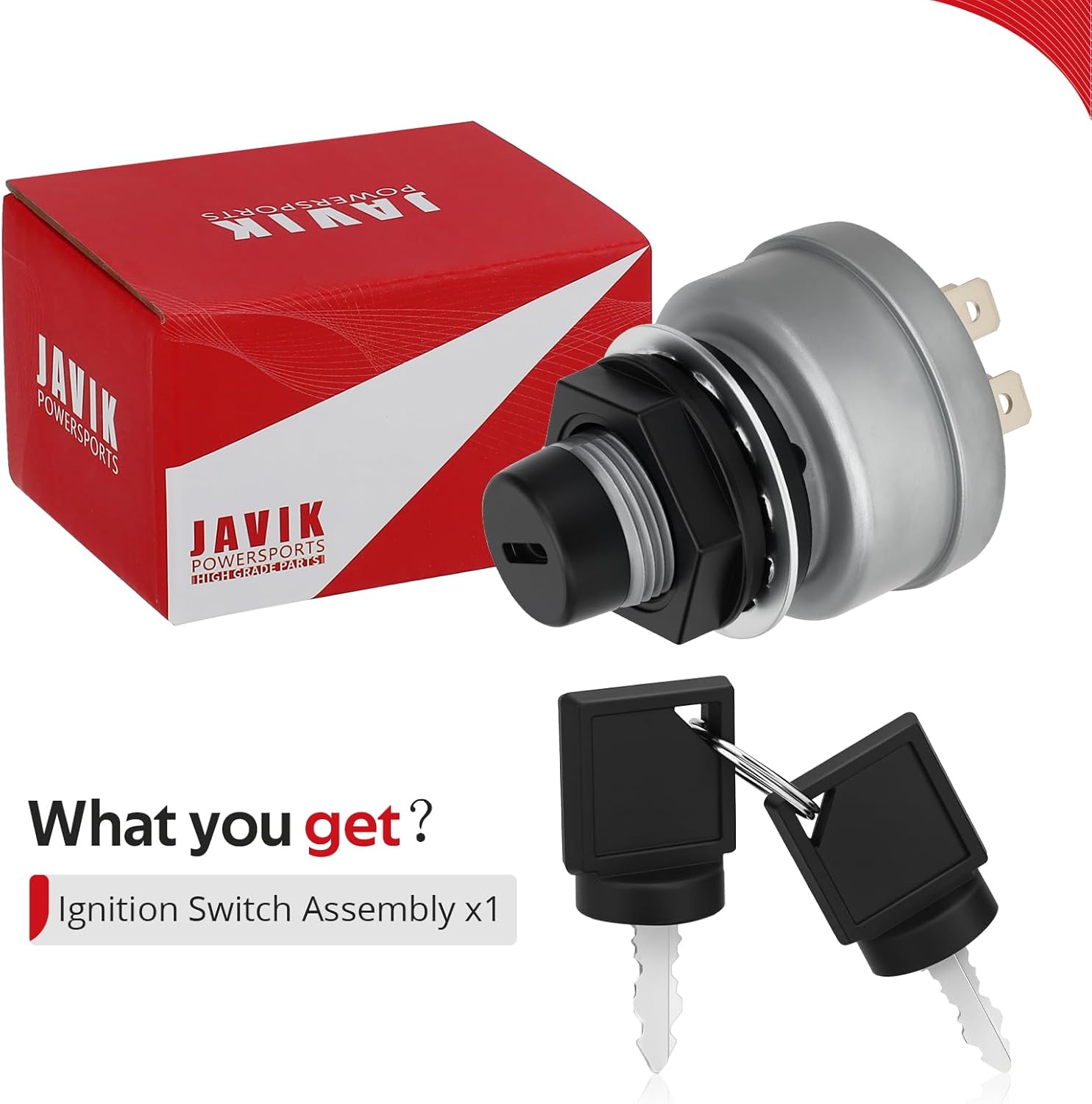 JAVIK Ignition Switch Assembly for Polaris Ranger 500 6x6 1999 O.E.M# 2410109