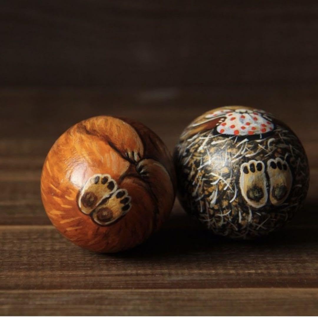 ロシア雑貨☆『霧の中のハリネズミ』エッグオーナメント(2個セット)マトリョーシカ ロシア雑貨 霧の中のハリネズミ エッグオーナメント 2個セット