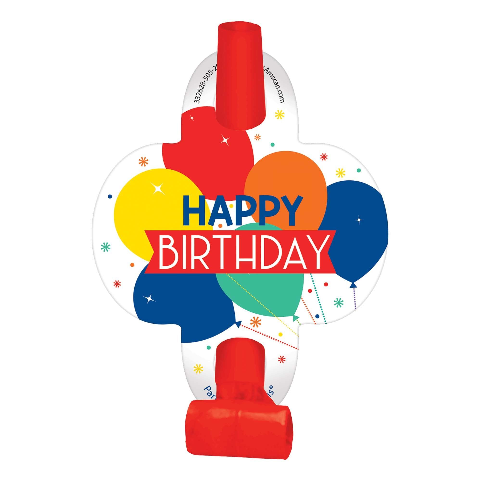 Spectacular "Happy Birthday" Balloon Fest Blowout - 3.75", Pack of 8 - Bright & Colorful, Perfect for Fun Celebrations