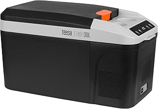 Teesa Profi Wandkühlschrank Kompressor mit Gefrierfunktion ~-22°C Einkammer Kapazität 13L DC12/24V AC 230V LED Display Touch Control Panel TSA5008